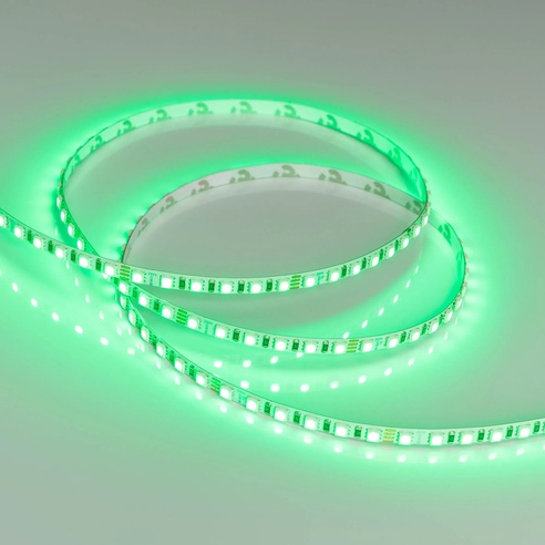 Лента светодиодная RT-G120-5mm 24V RGB (7.5 W/m, IP20, 3838, 5m) (Arlight, узкая)