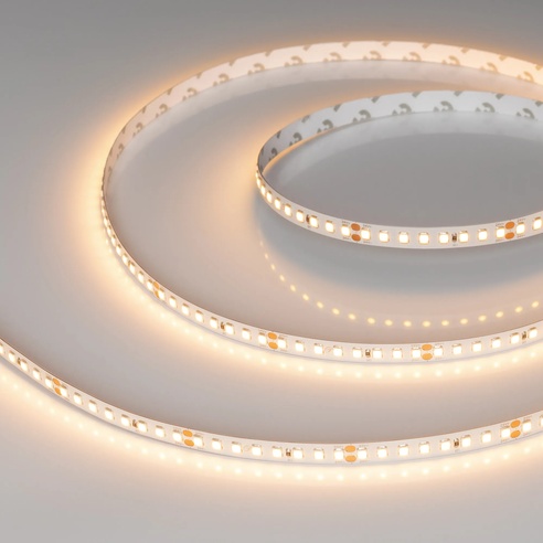 Лента светодиодная RT-A160-8mm 24V Warm2700 (12 W/m, IP20, 2835, 5m) (Arlight, 12 Вт/м, IP20)