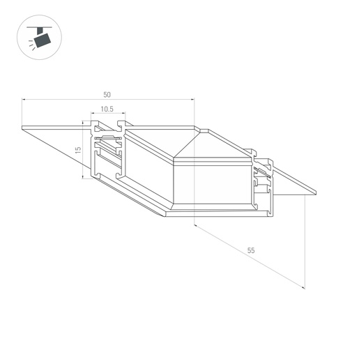 Коннектор угловой MAG-MICROCOSM-CON-FDW-L90 (BK) (Arlight, IP20)