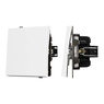 Механизм выключателя одноклавишный проходной SWT-TENDO-MKP1-PL-WH (230V, 10A) (Arlight, -)