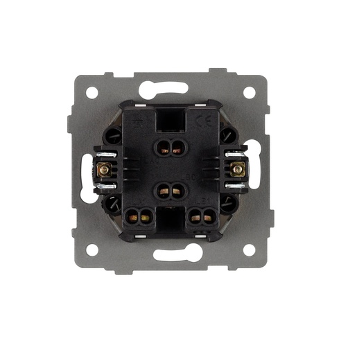 Механизм выключателя двухклавишный непроходной SWT-MK02-PL-GR-V (250V, 10A) (Arlight, -)