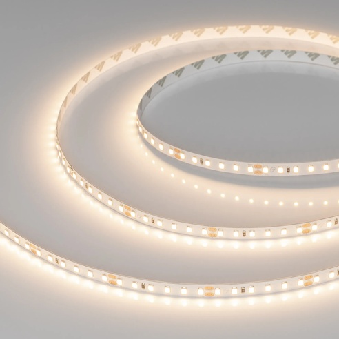 Лента светодиодная UL-A120-8mm 24V Warm3000 (9.6 W/m, IP20, 5m) (Arlight, 7 лет)