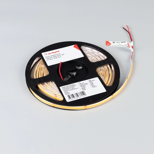 Лента герметичная COB-SE-X378-8mm 24V Warm2700 (11 W/m, IP65, 5m) (Arlight, -)