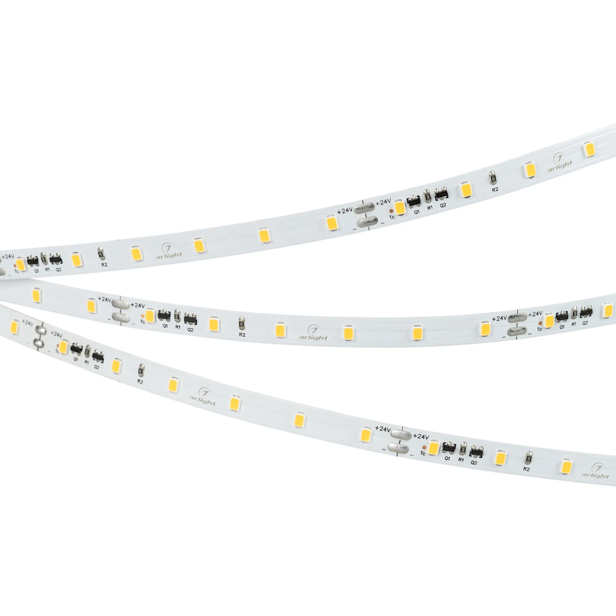 Лента светодиодная IC-A60-8mm 24V Warm3000 (4.8 W/m, IP20, 2835, 10m) (Arlight, стабилизированная)