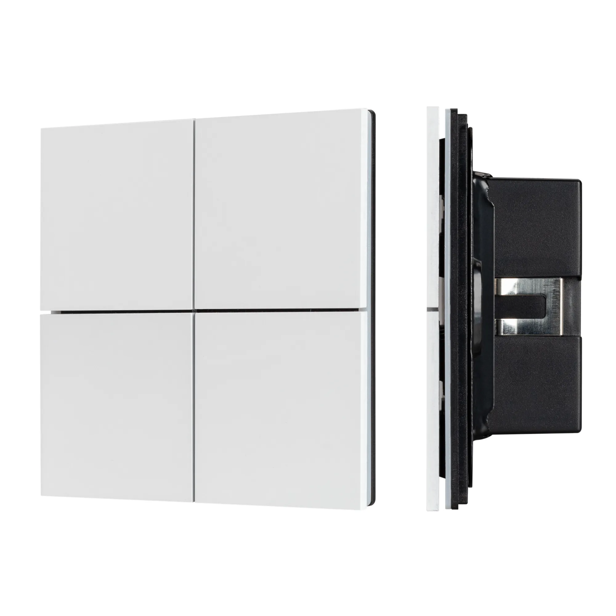 INTELLIGENT ARLIGHT Кнопочная панель KNX-304-23-IN White (BUS, Frameless) (IARL, IP20 Металл, 2 года) - изображение товара