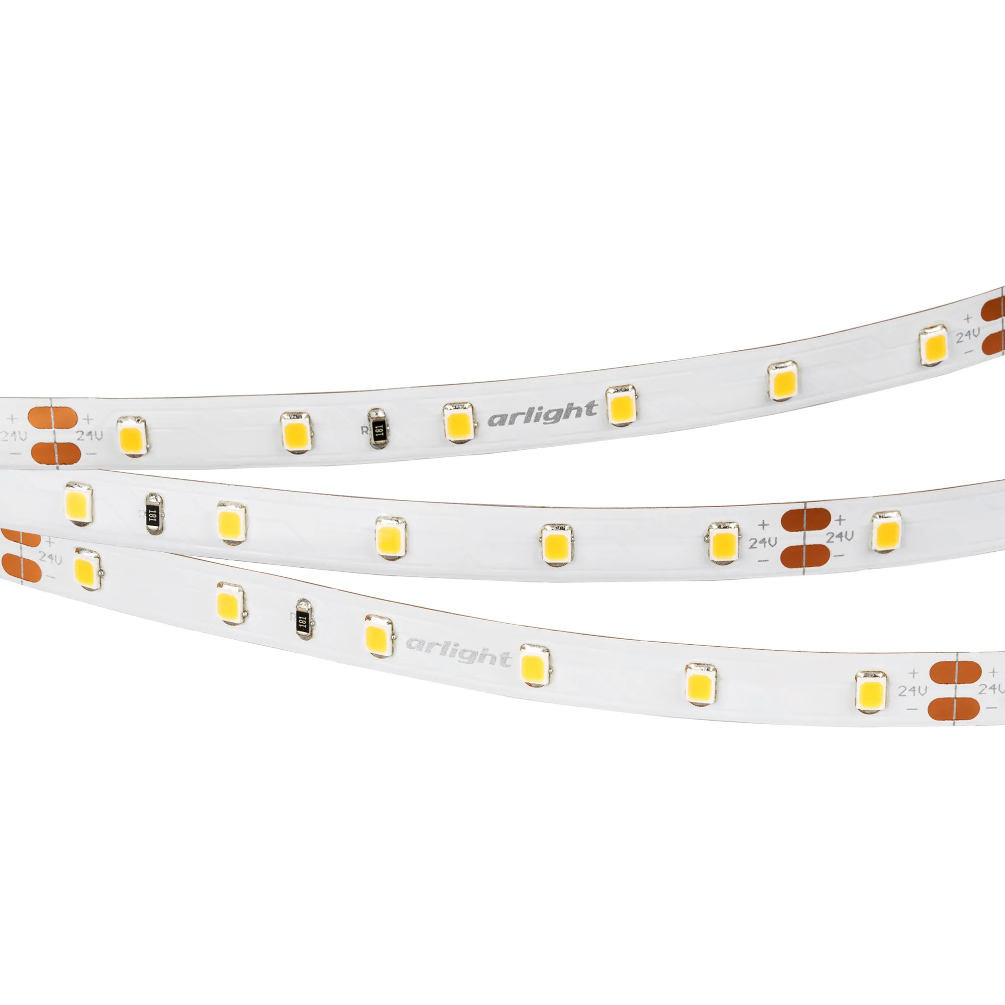Лента светодиодная RT 2-5000 24V Day4000 (2835, 300 LED, CRI98) (Arlight, 7.2 Вт/м, IP20)