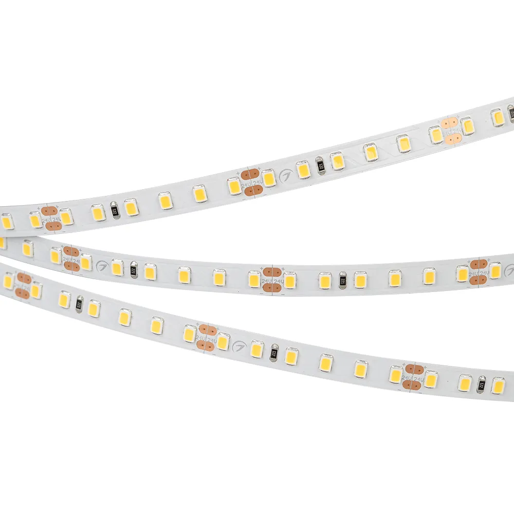 Лента светодиодная RT 2-5000 24V Warm2400 2x (2835, 600 LED, PRO) (Arlight, 14.4 Вт/м, IP20)