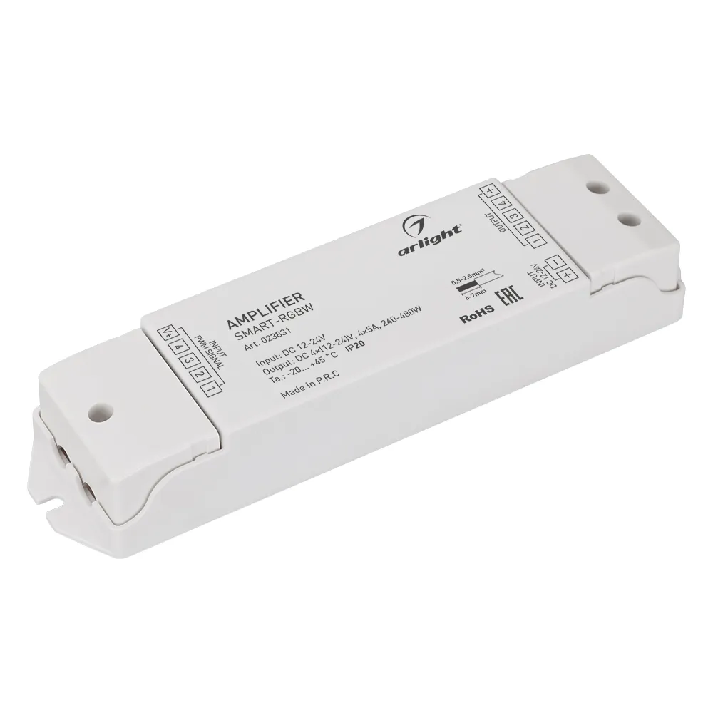 Усилитель SMART-RGBW (12-24V, 4x5A) (Arlight, IP20 Пластик, 5 лет) - изображение товара