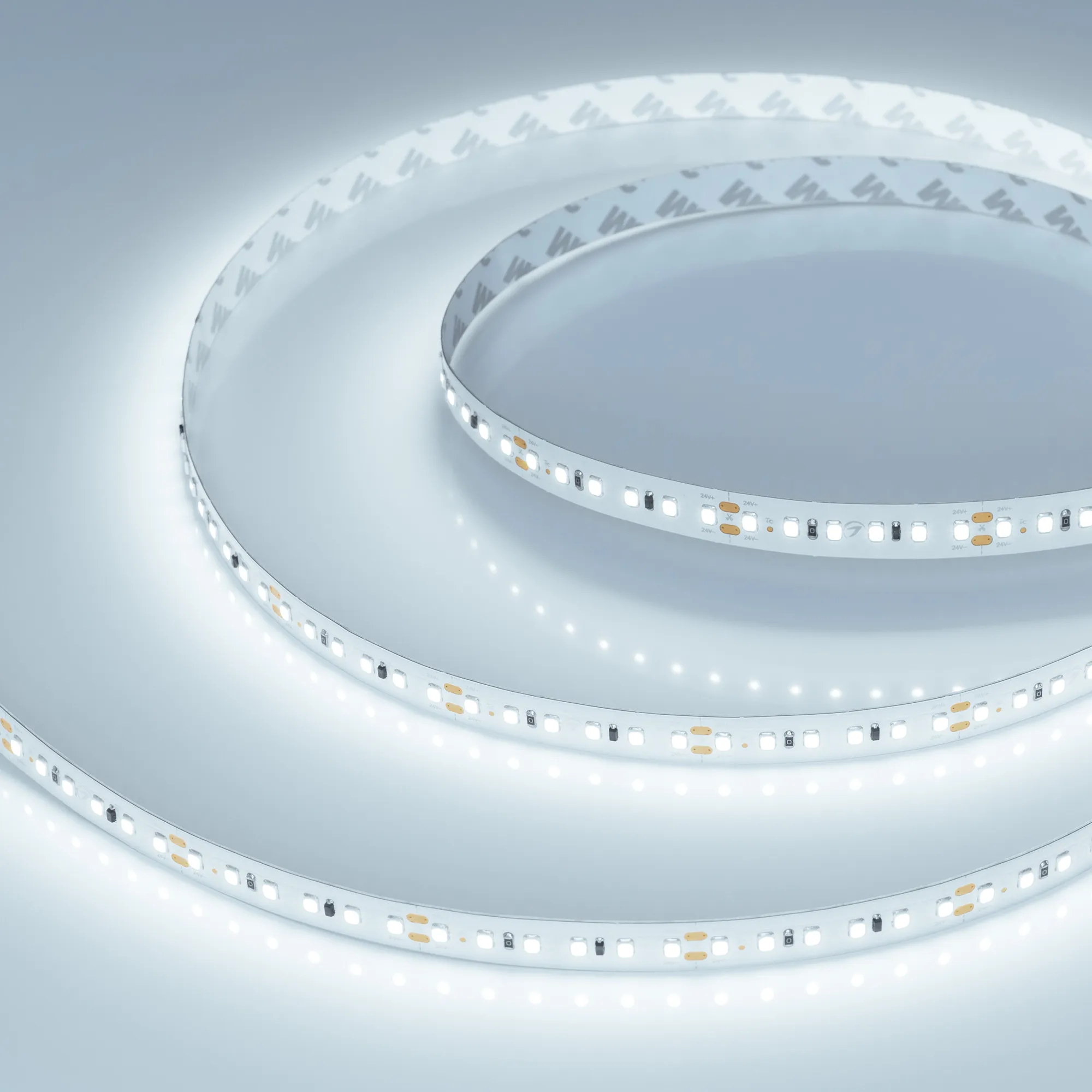Лента светодиодная IC-A120-12mm 24V Cool 8K (9.6 W/m, IP20, 2835, 20m) (Arlight, 9.6 Вт/м, IP20) - изображение товара