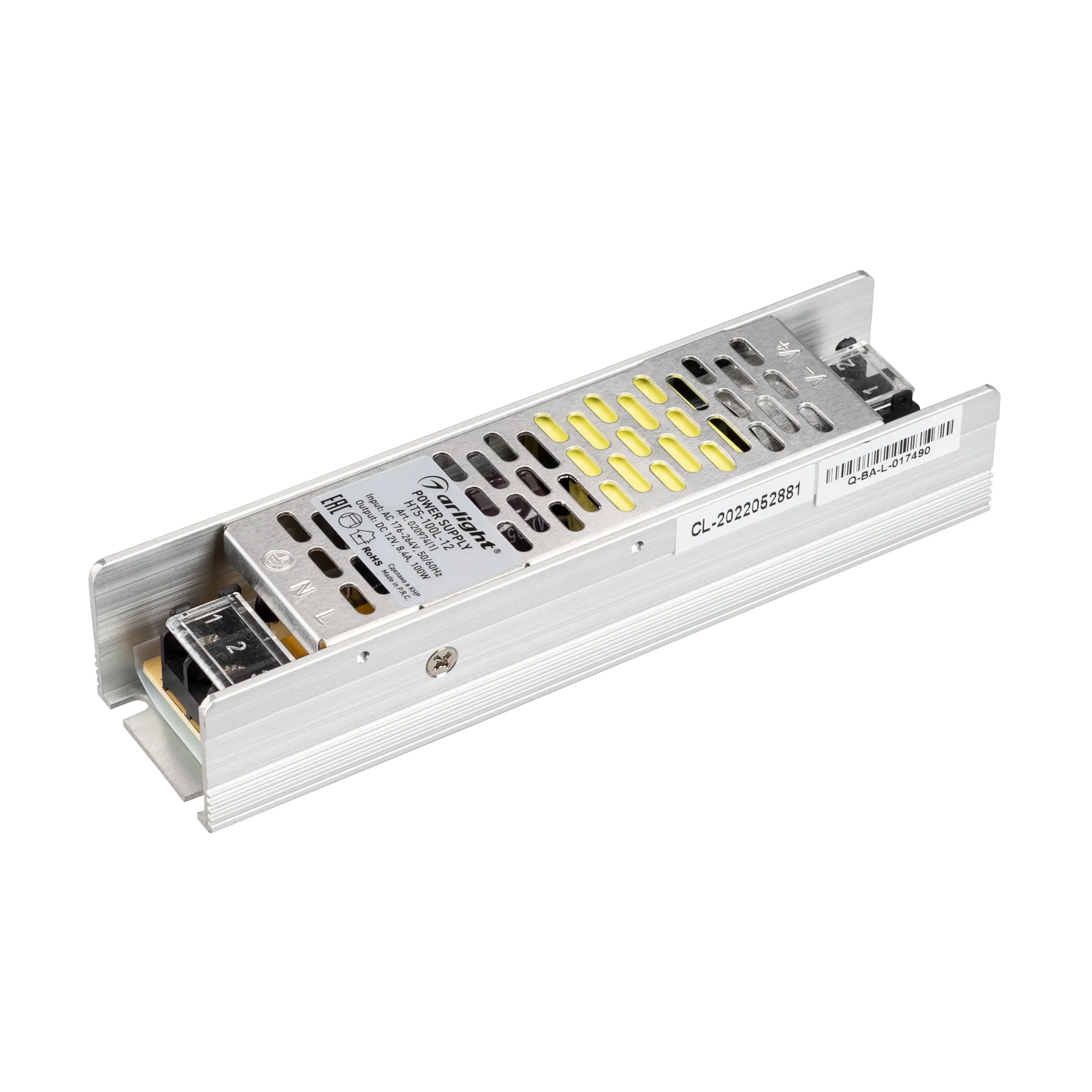 Блок питания HTS-100L-12 (12V, 8.4A, 100W) (Arlight, IP20 Сетка, 3 года) - изображение товара