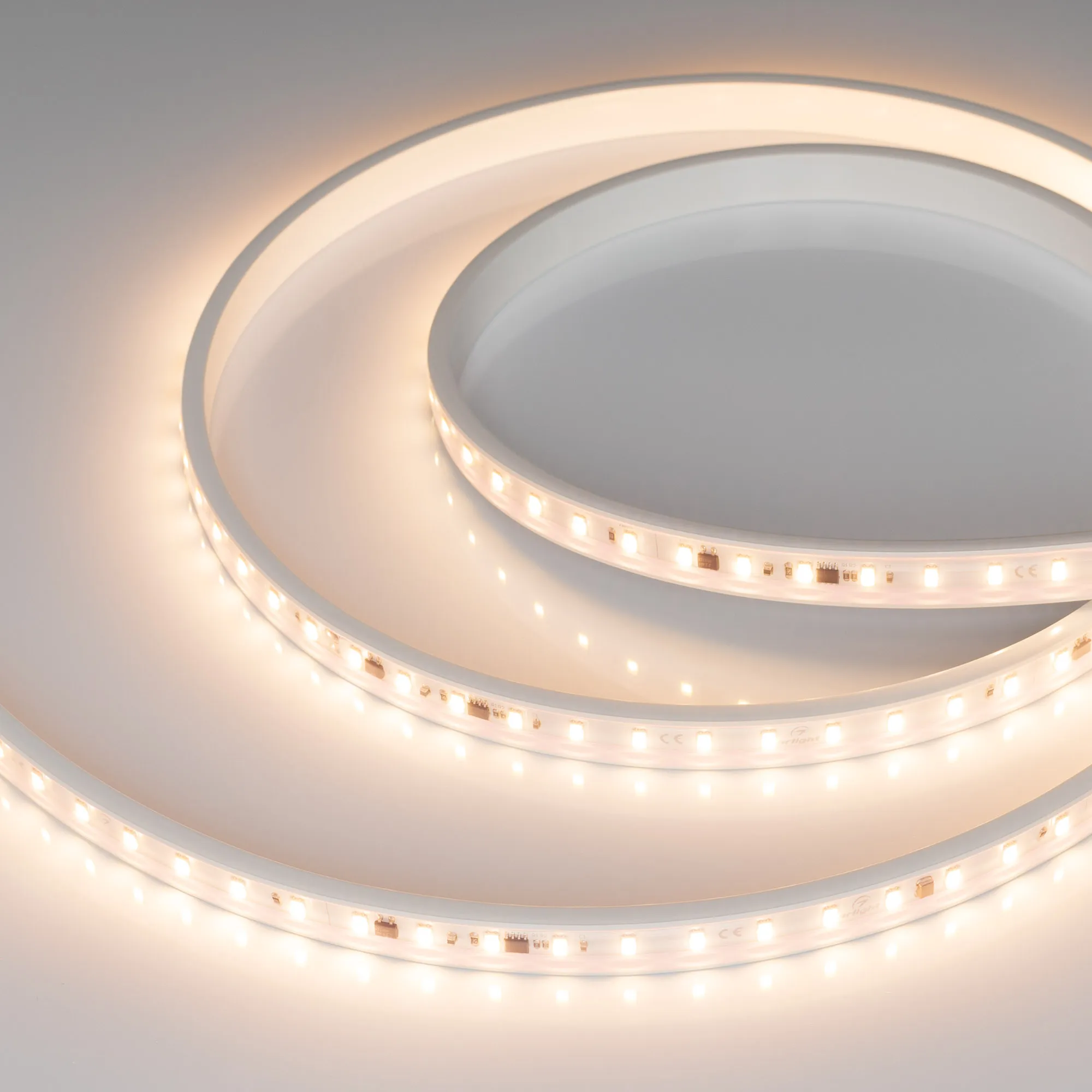 Лента светодиодная герметичная ARL-PV-C72-15.5mm 230V Warm3000 (14 W/m, IP65, 5630, 50m) (Arlight, -) - изображение товара