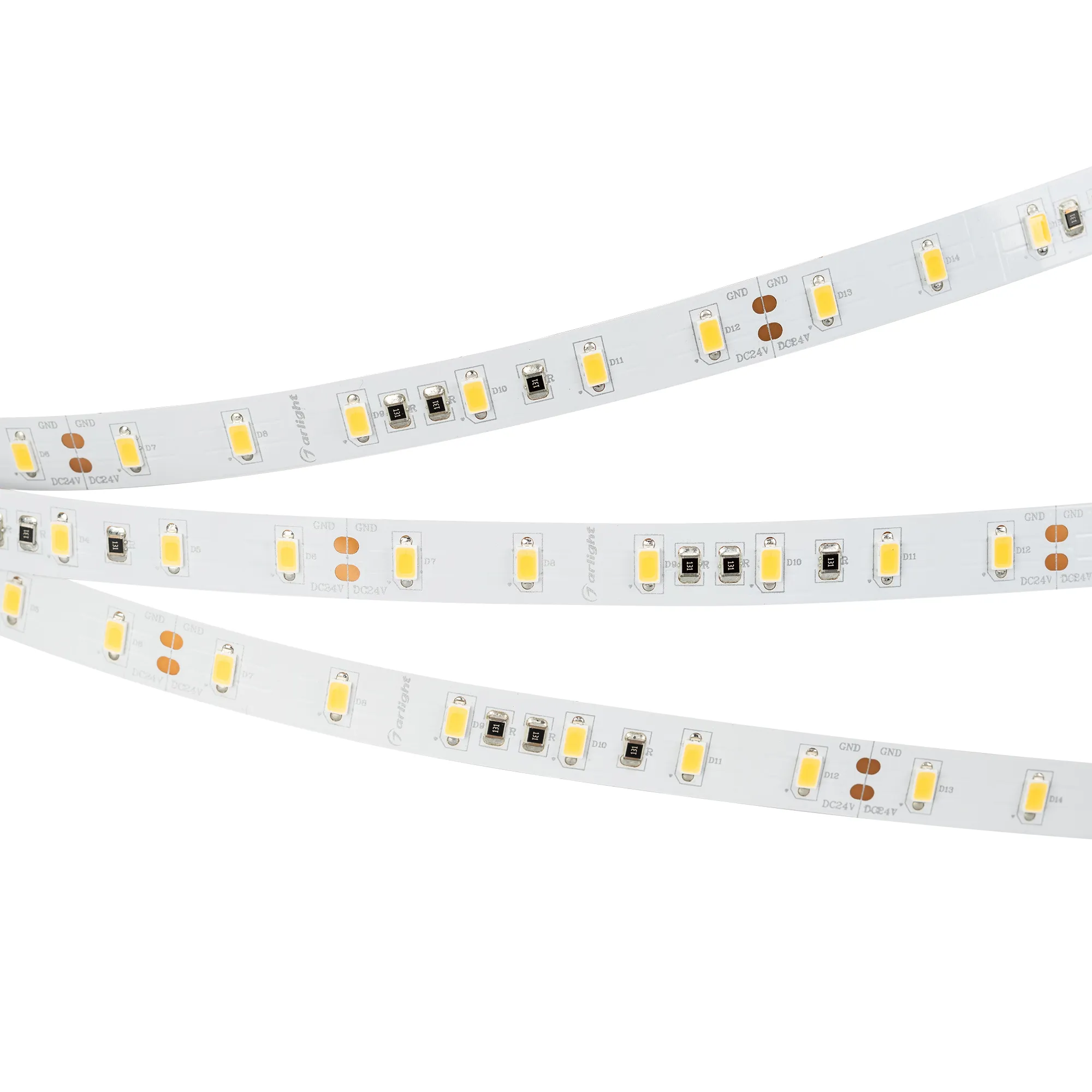 Лента светодиодная ULTRA-5000 24V Day4000 2x (5630, 300 LED, LUX) (Arlight, 30 Вт/м, IP20)
