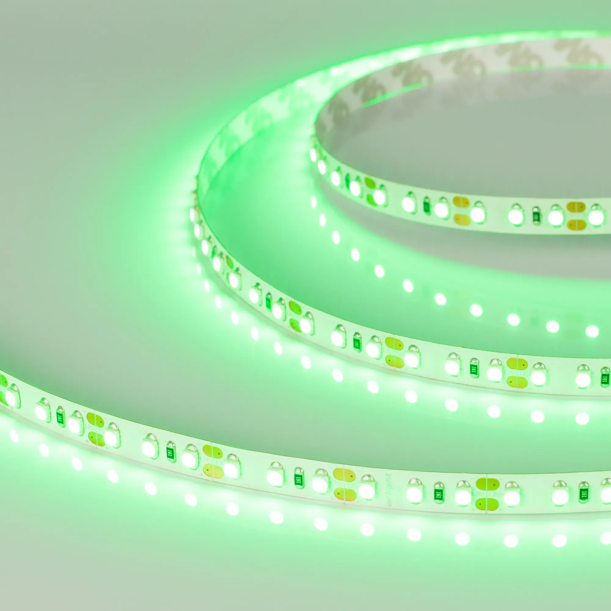 Лента светодиодная RT-A120-8mm 12V Green (9.6 W/m, IP20, 2835, 5m) (Arlight, Открытый) - изображение товара