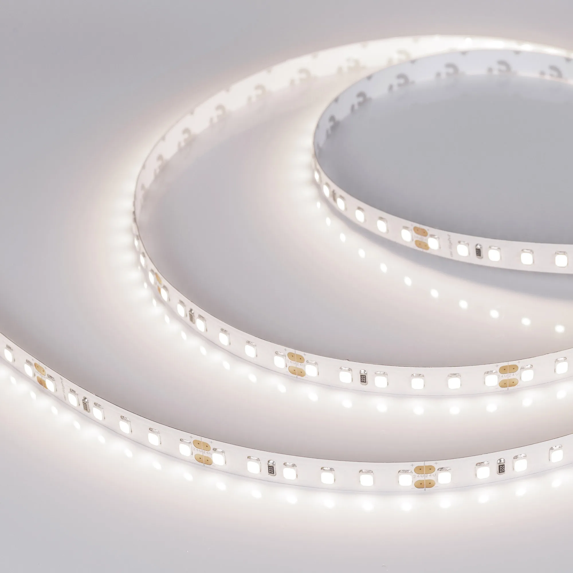 Лента светодиодная RT-A120-8mm 24V Day4000 CRI98 (9.6 W/m, IP20, 2835, 5m) (Arlight, Открытый)