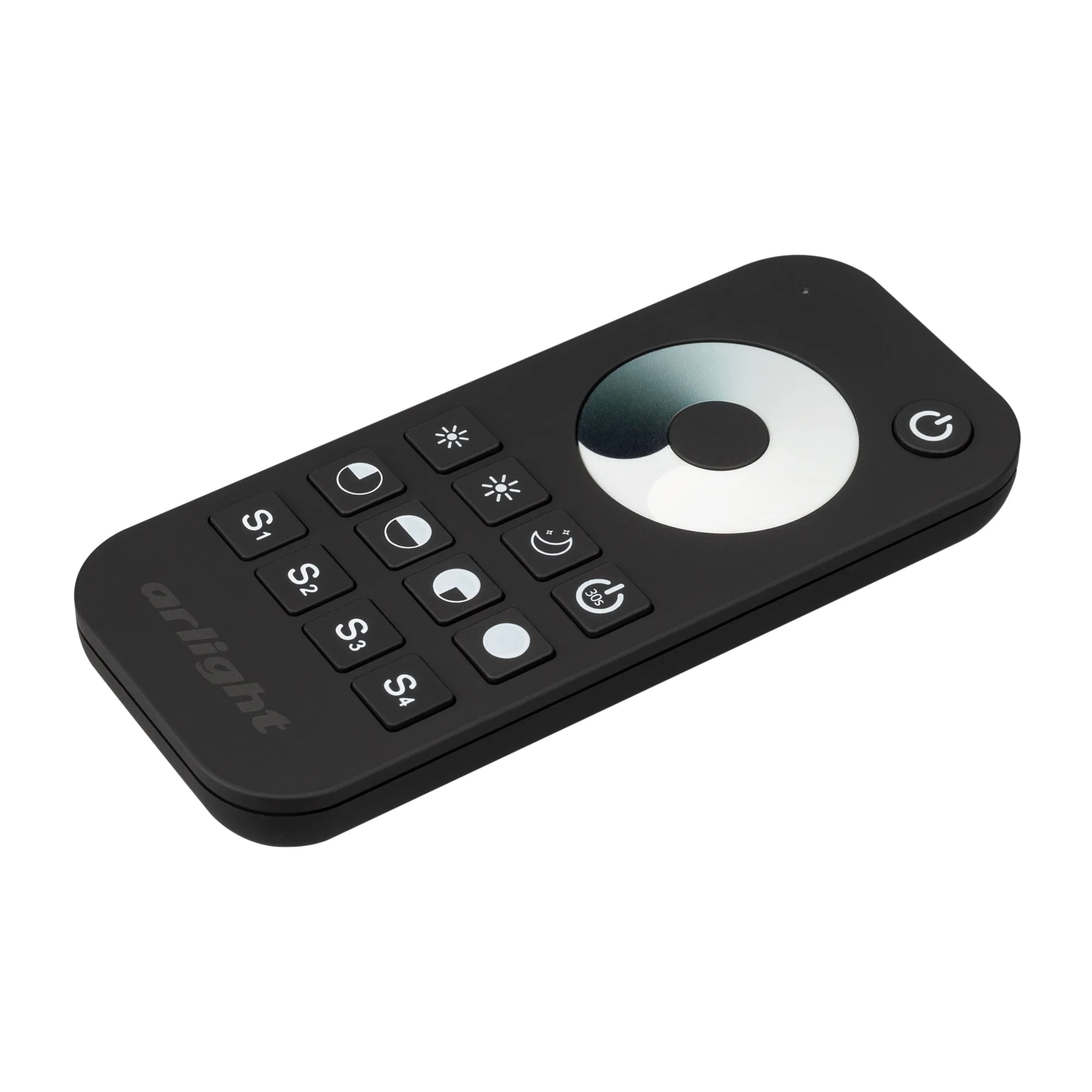 Пульт SMART-R24-DIM Black (1 зона, 2.4G) (Arlight, IP20 Пластик, 5 лет) - изображение товара