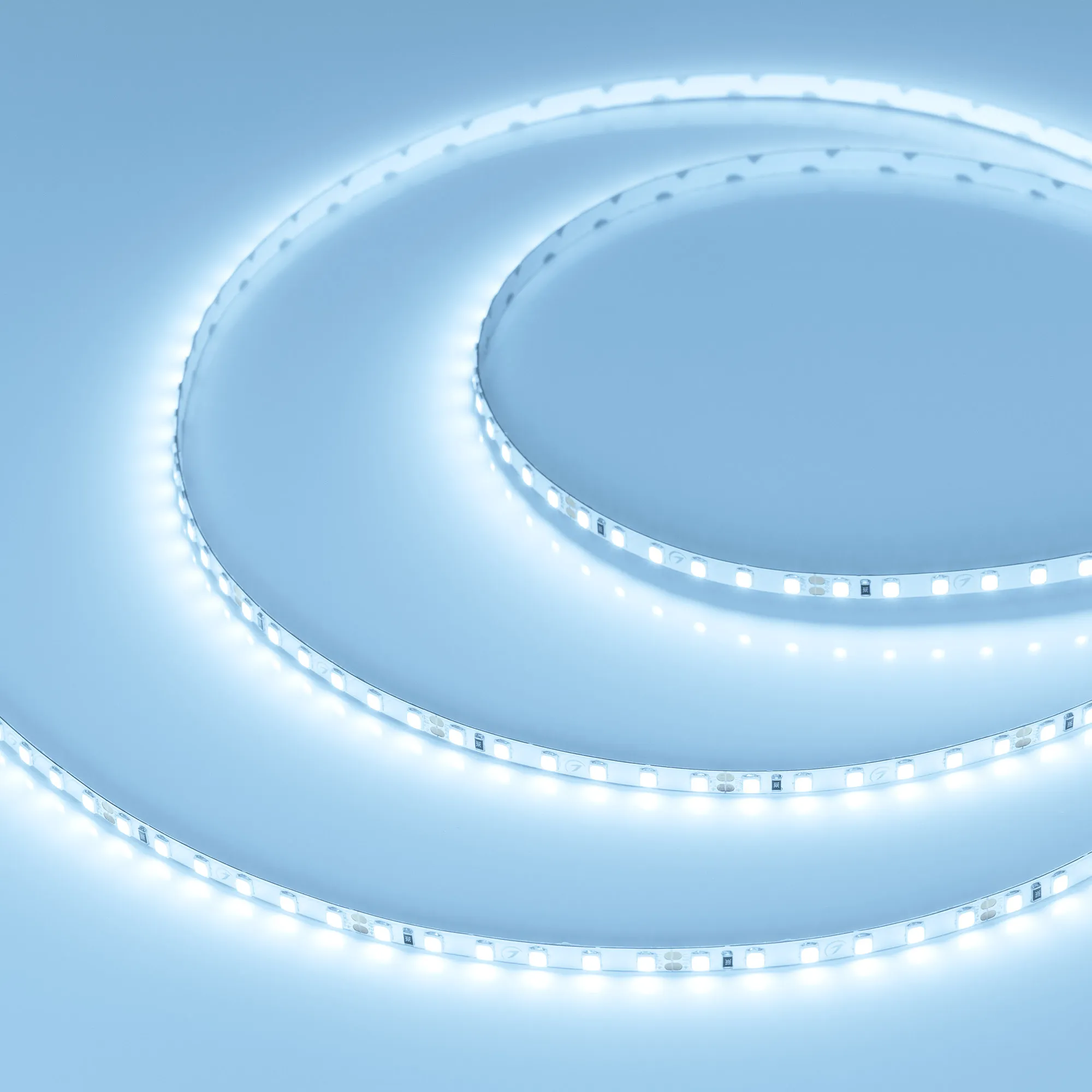 Лента светодиодная RT-A120-5mm 24V Cool 15K (9.6 W/m, IP20, 2835, 5m) (Arlight, 9.6 Вт/м, IP20)