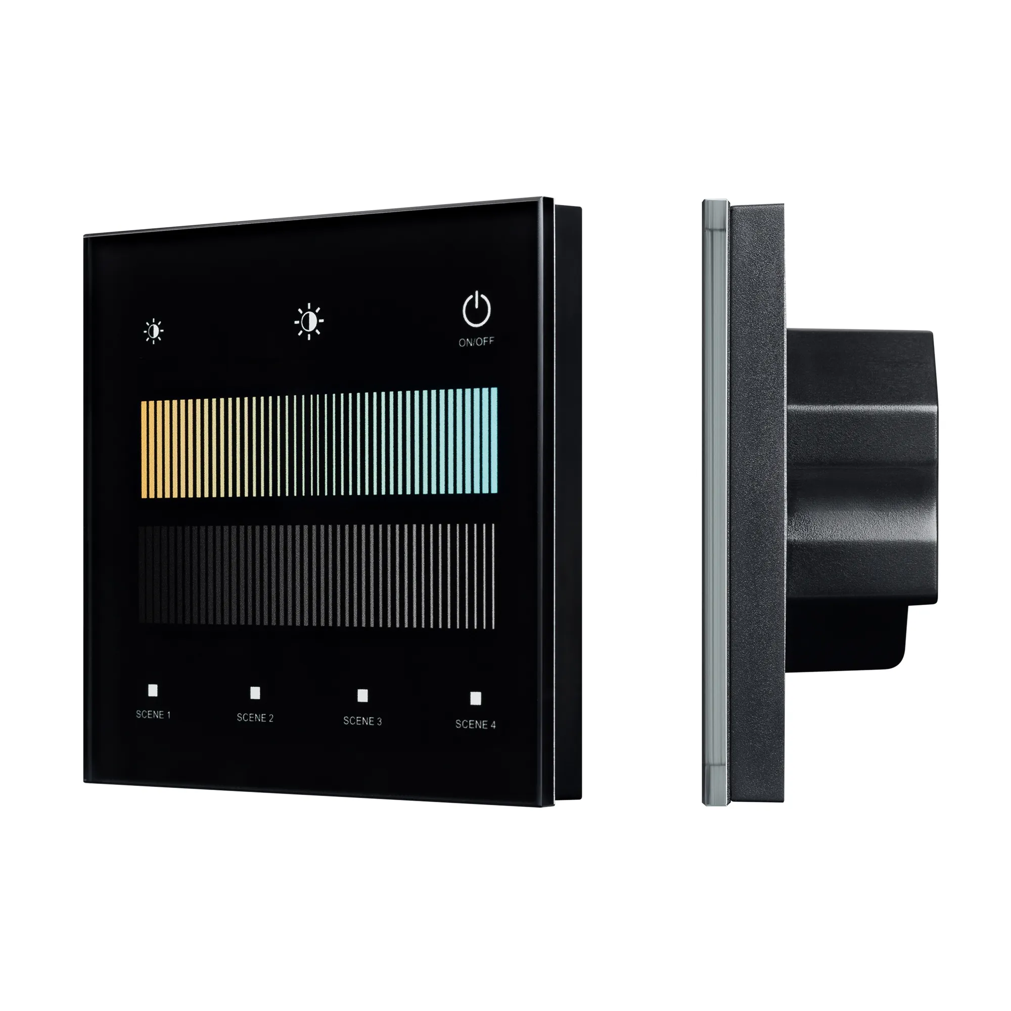 INTELLIGENT ARLIGHT Сенсорная панель SMART-DALI-301-11-1G-4SC-MIX-IN Black (BUS/24V, Touch, 2.4G) (IARL, IP20 Пластик, 5 лет) - изображение товара