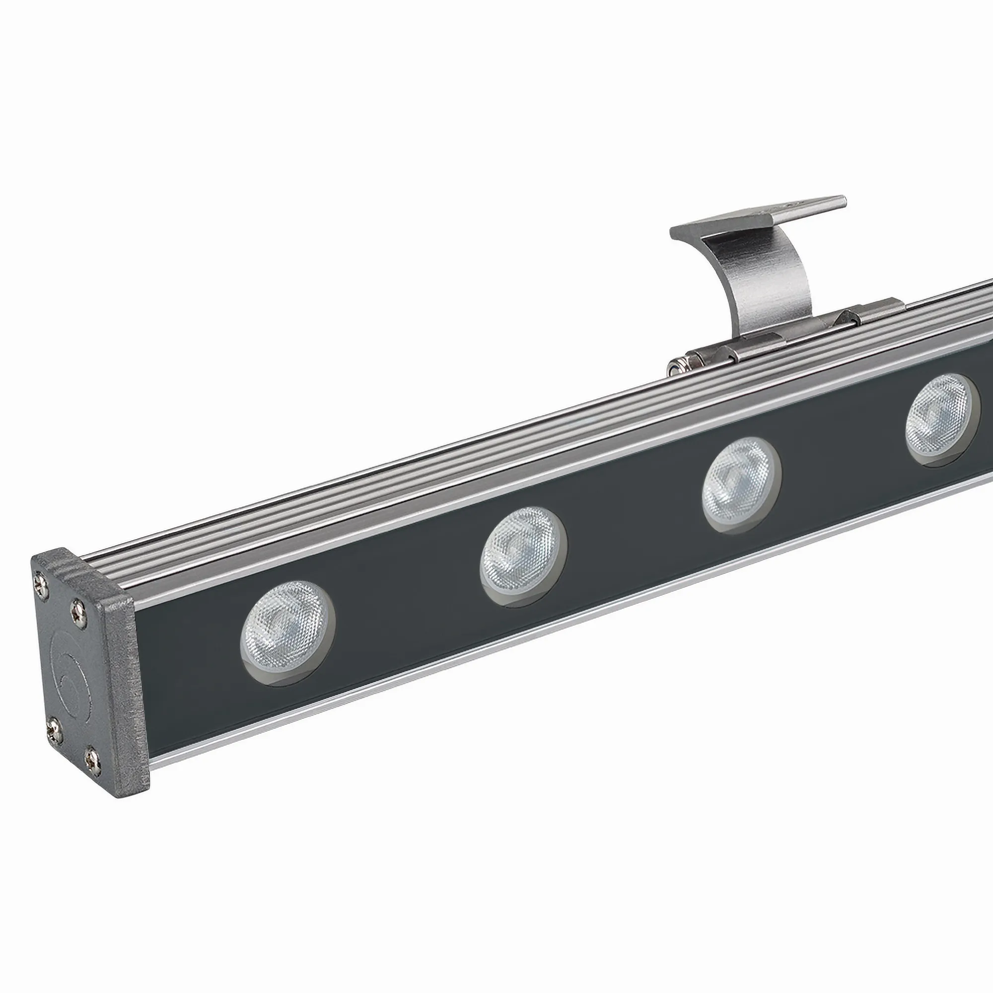 Светодиодный прожектор AR-LINE-1000S-18W-24V RGB (Grey, 30 deg, DMX512) (Arlight, Закрытый) - изображение товара