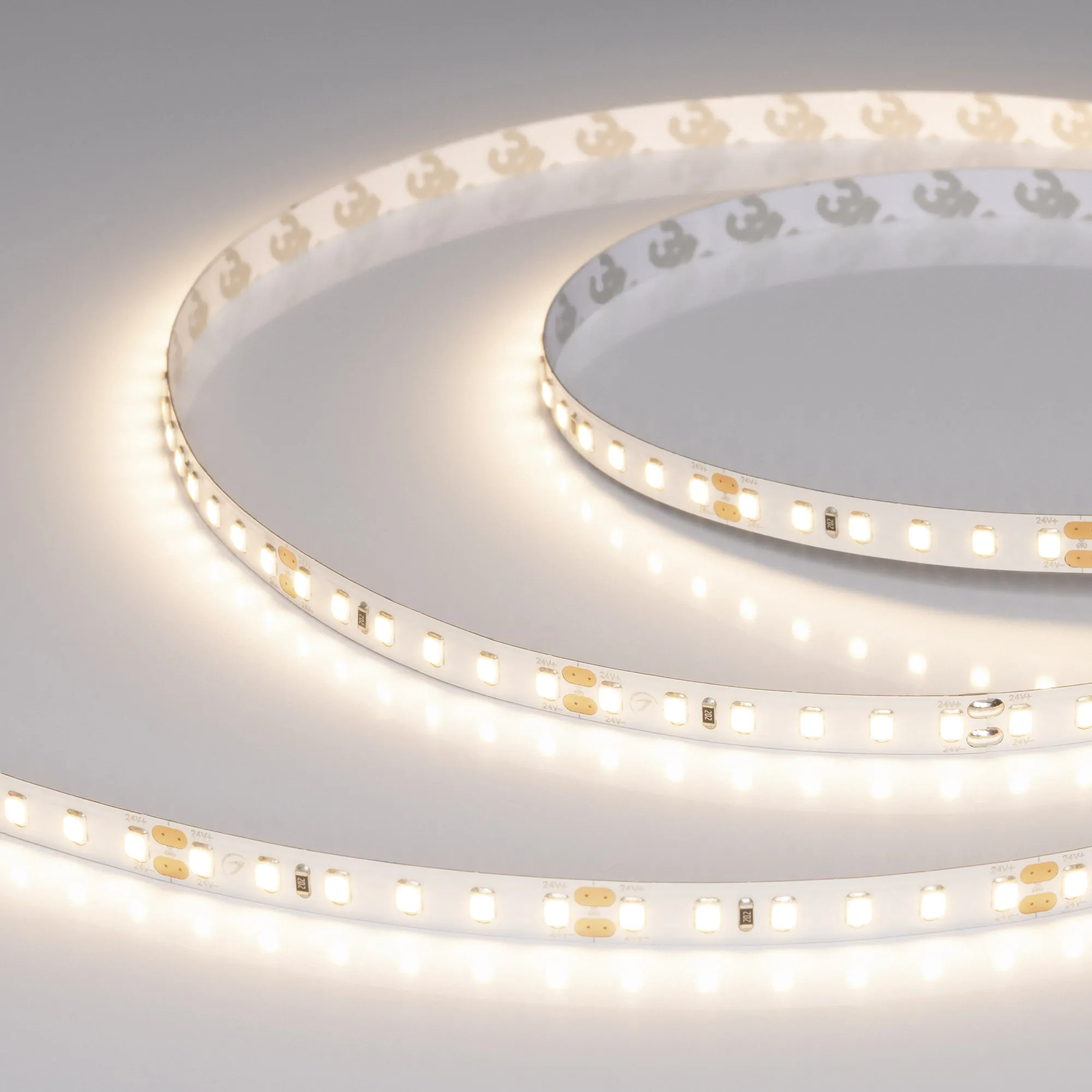Лента UL-A120-8mm 24V Warm3000 (2 W/m, IP20, 5m) (Arlight, Открытый) - изображение товара