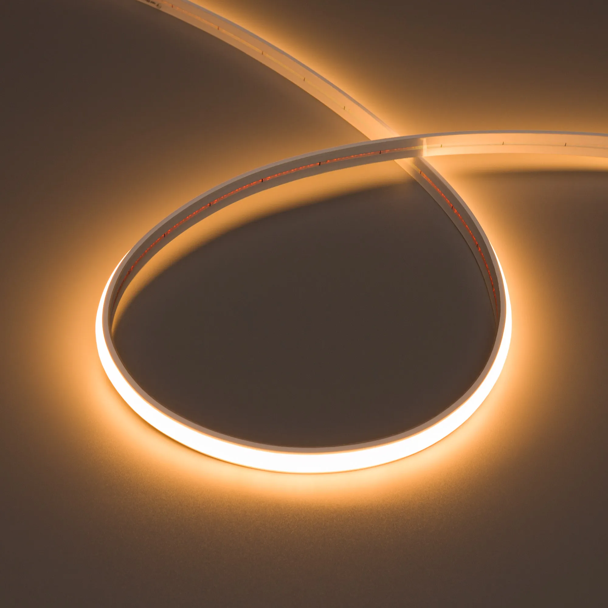Лента светодиодная герметичная MOONLIGHT-TOP-X544-10x5mm 24V Warm2200 (10 W/m, IP65, 5m, wire x1)  (Arlight, Вывод прямой, 3 года) - изображение товара
