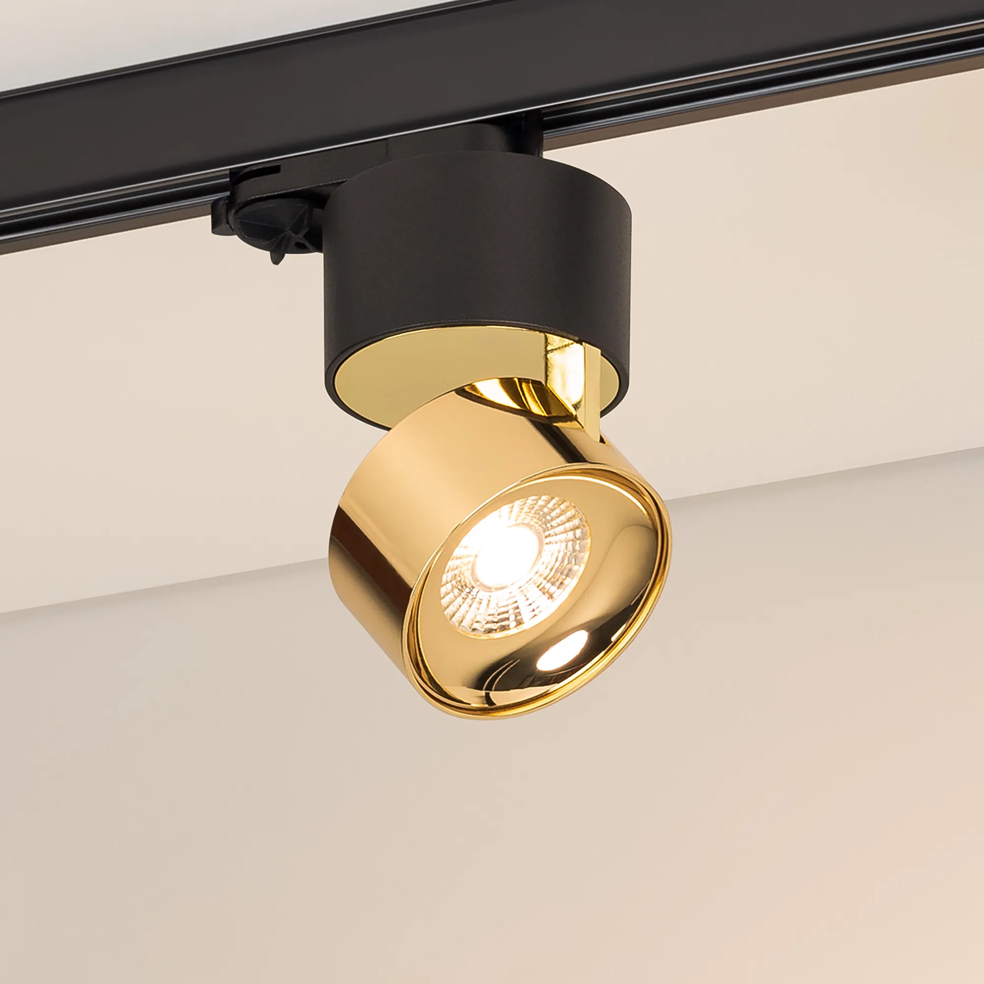 Светильник SP-PLURIO-TRACK-4TR-R77-9W Warm3000 (BK-BRS, 36 deg, 230V) (Arlight, IP20 Металл, 3 года) - изображение товара