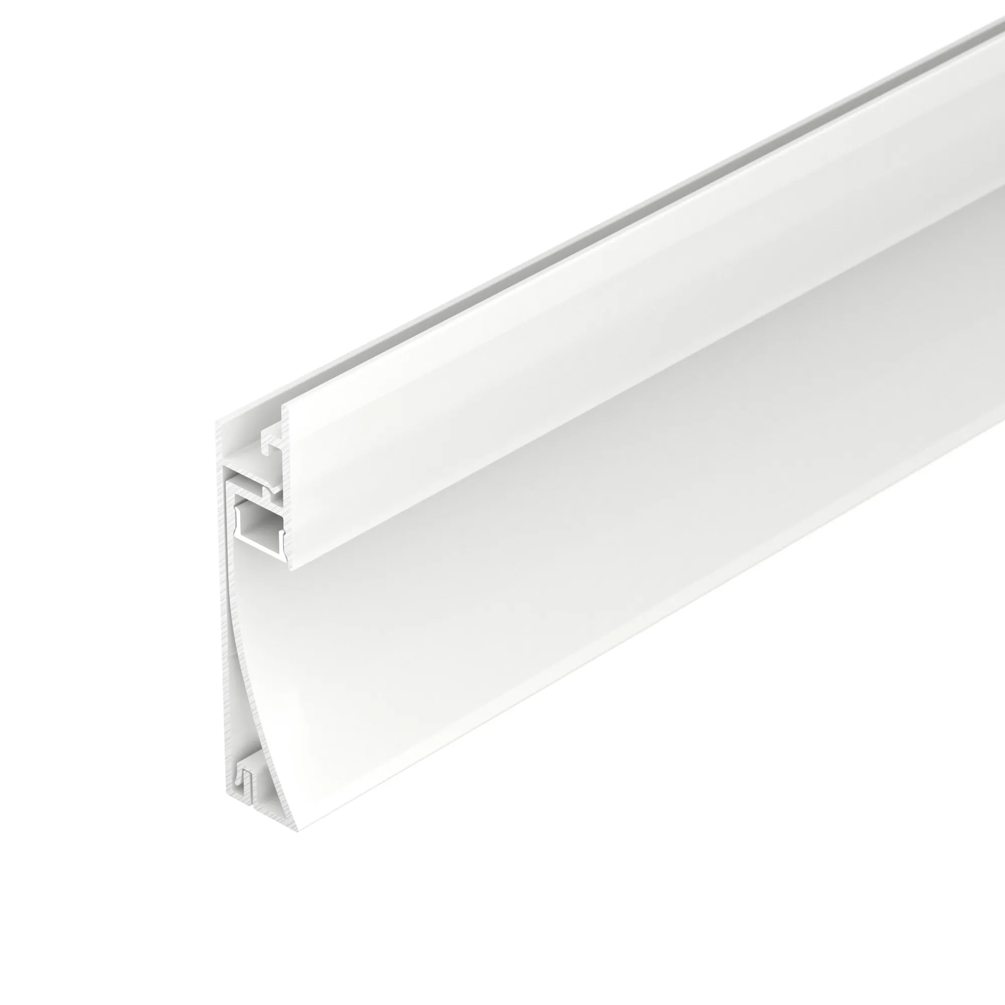Профиль PLINTUS-H58-F-2000 WHITE (Arlight, Алюминий) - изображение товара