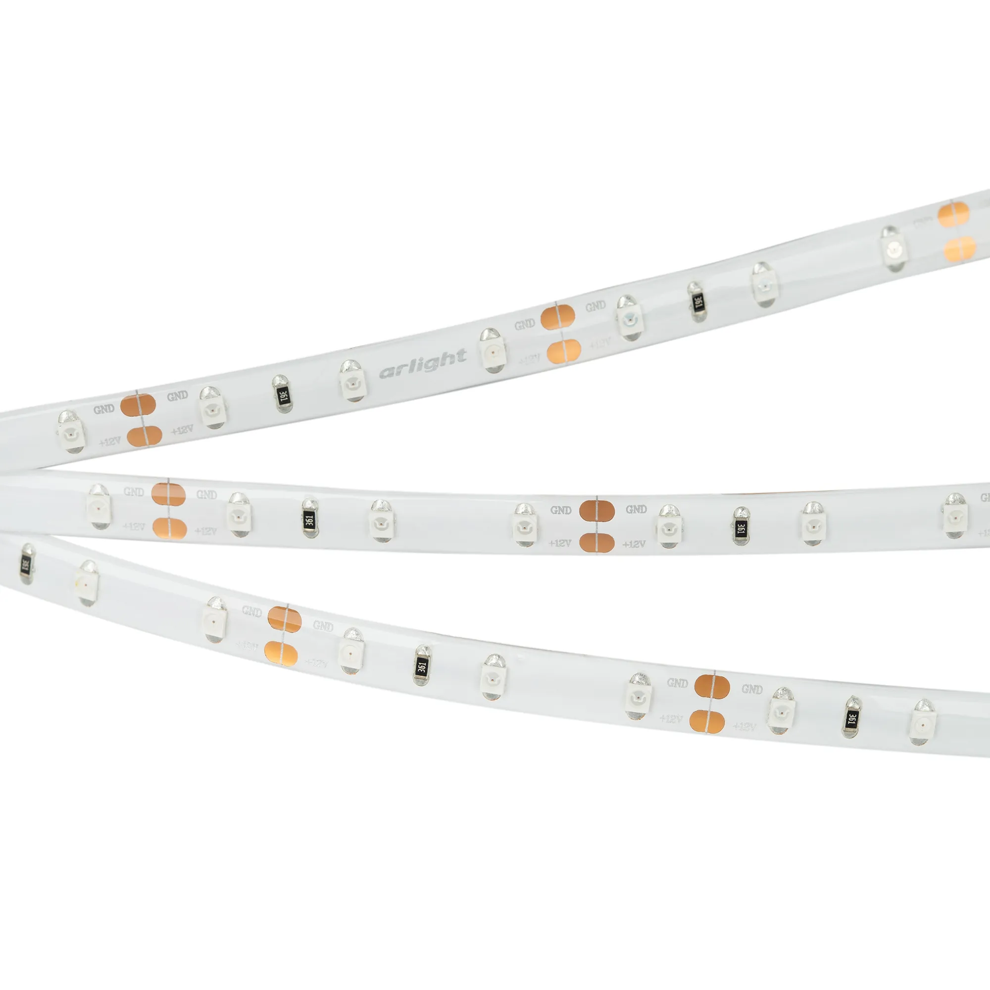 Лента светодиодная герметичная RTW-SE-A60-8mm 12V Yellow (4.8 W/m, IP65, 2835, 5m) (Arlight, -)