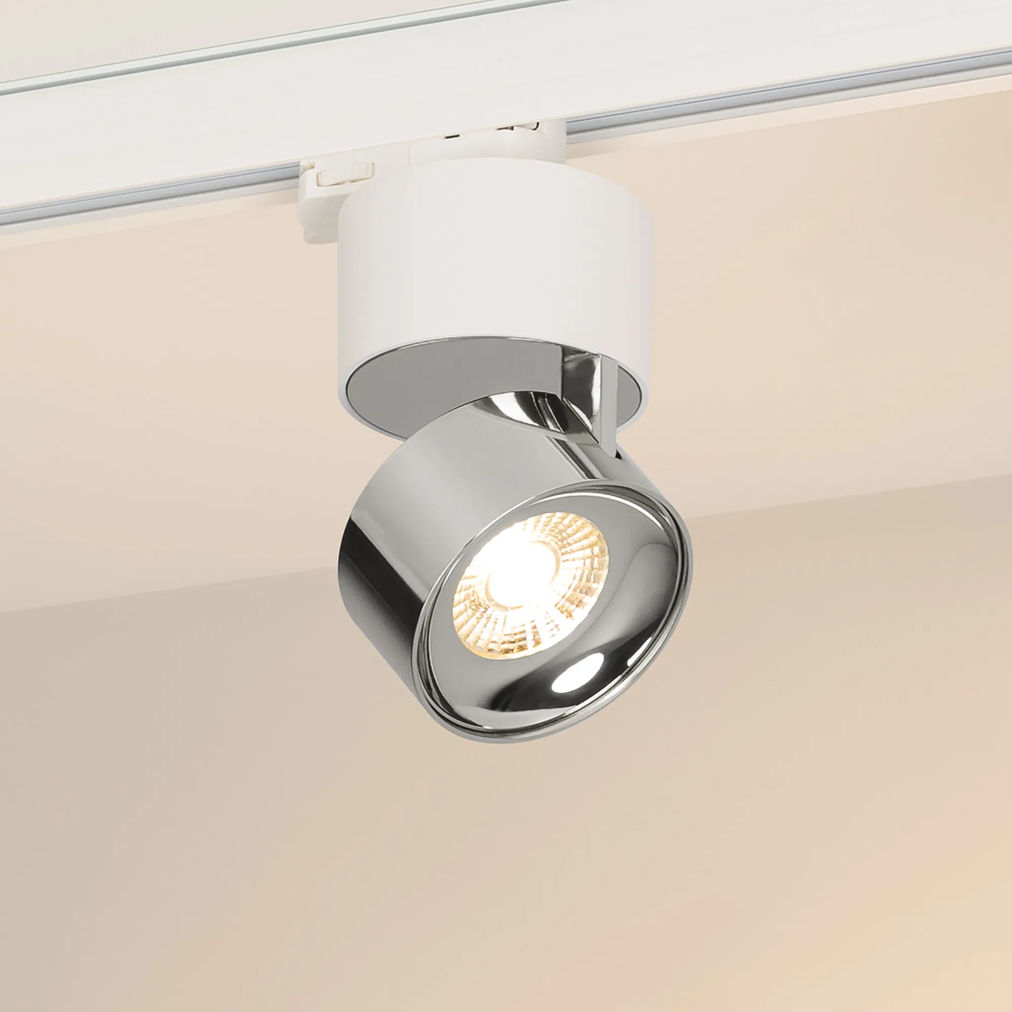 Светильник SP-PLURIO-TRACK-4TR-R77-9W Warm3000 (WH-CHR, 36 deg, 230V) (Arlight, IP20 Металл, 3 года) - изображение товара