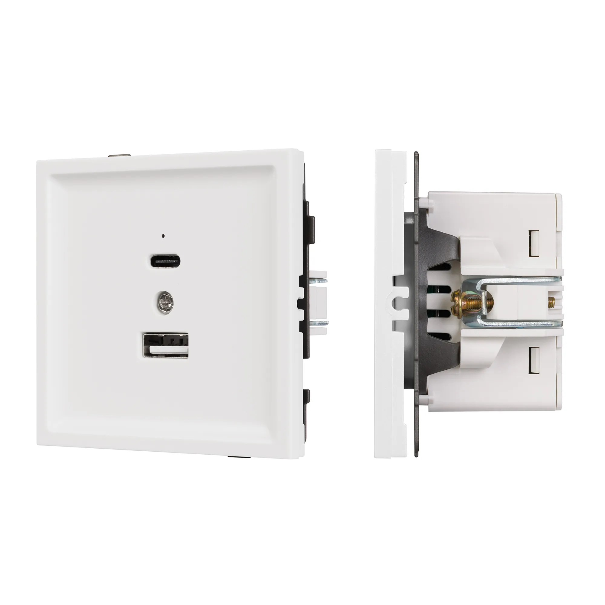 Механизм USB розетки SCT-TENDO-MUAC-SFPL-WH (5V, 3A, QC3) (Arlight, -) - изображение товара