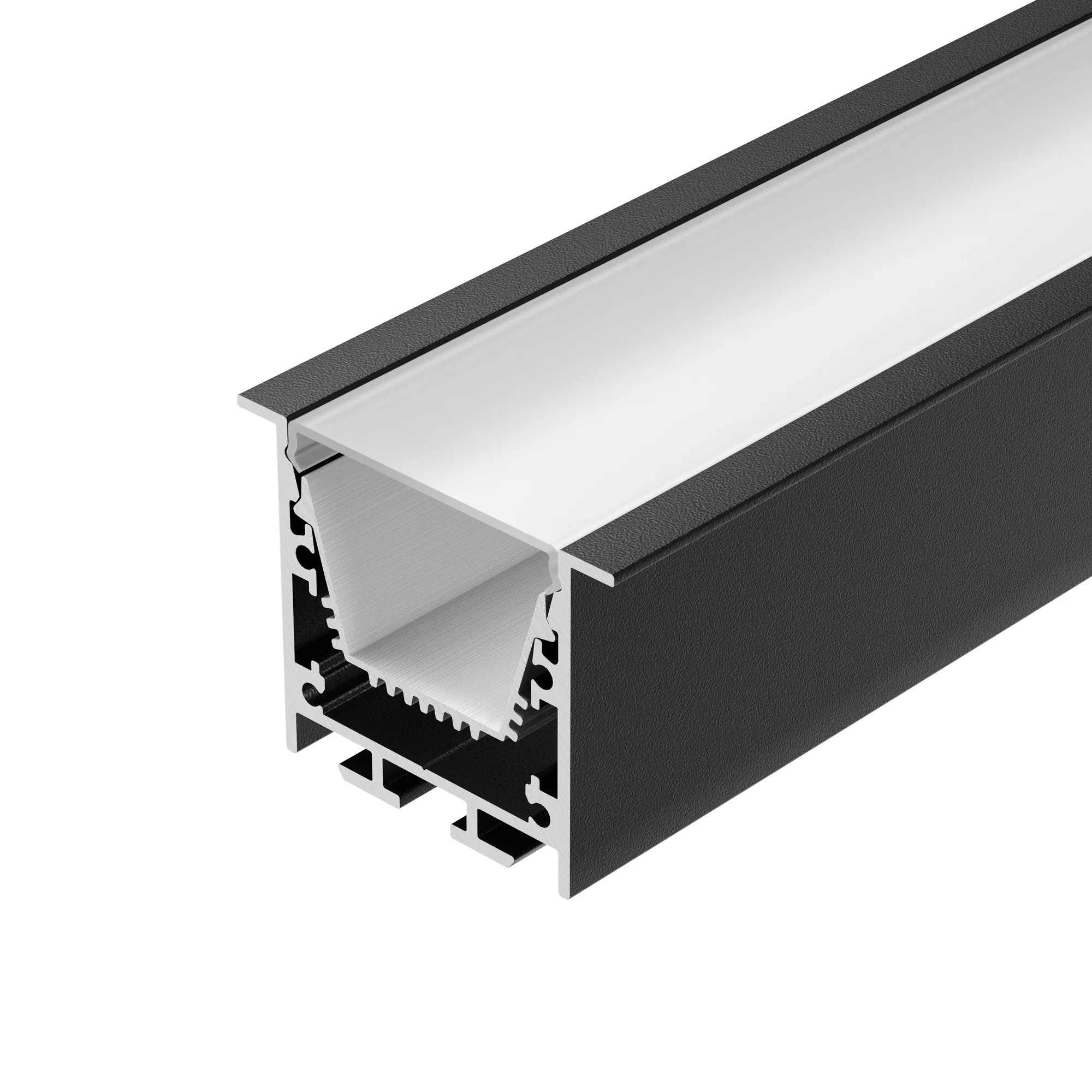 Профиль LINIA45-F-TRAY-2000 BLACK (Arlight, Алюминий) - изображение товара