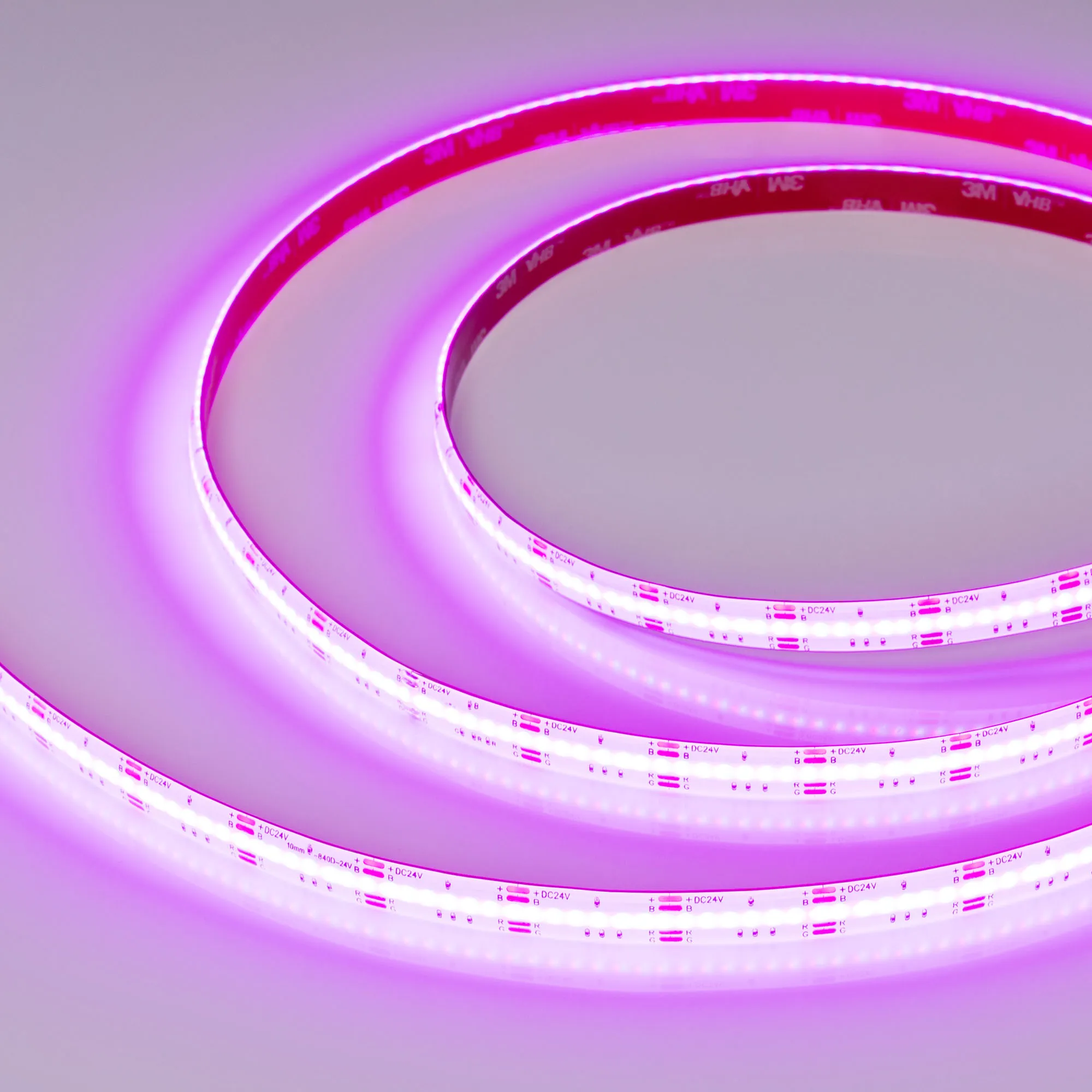 Лента светодиодная герметичная COB-SE-X840-10mm 24V RGB (16 W/m, IP65, CSP, 5m) (Arlight, -)