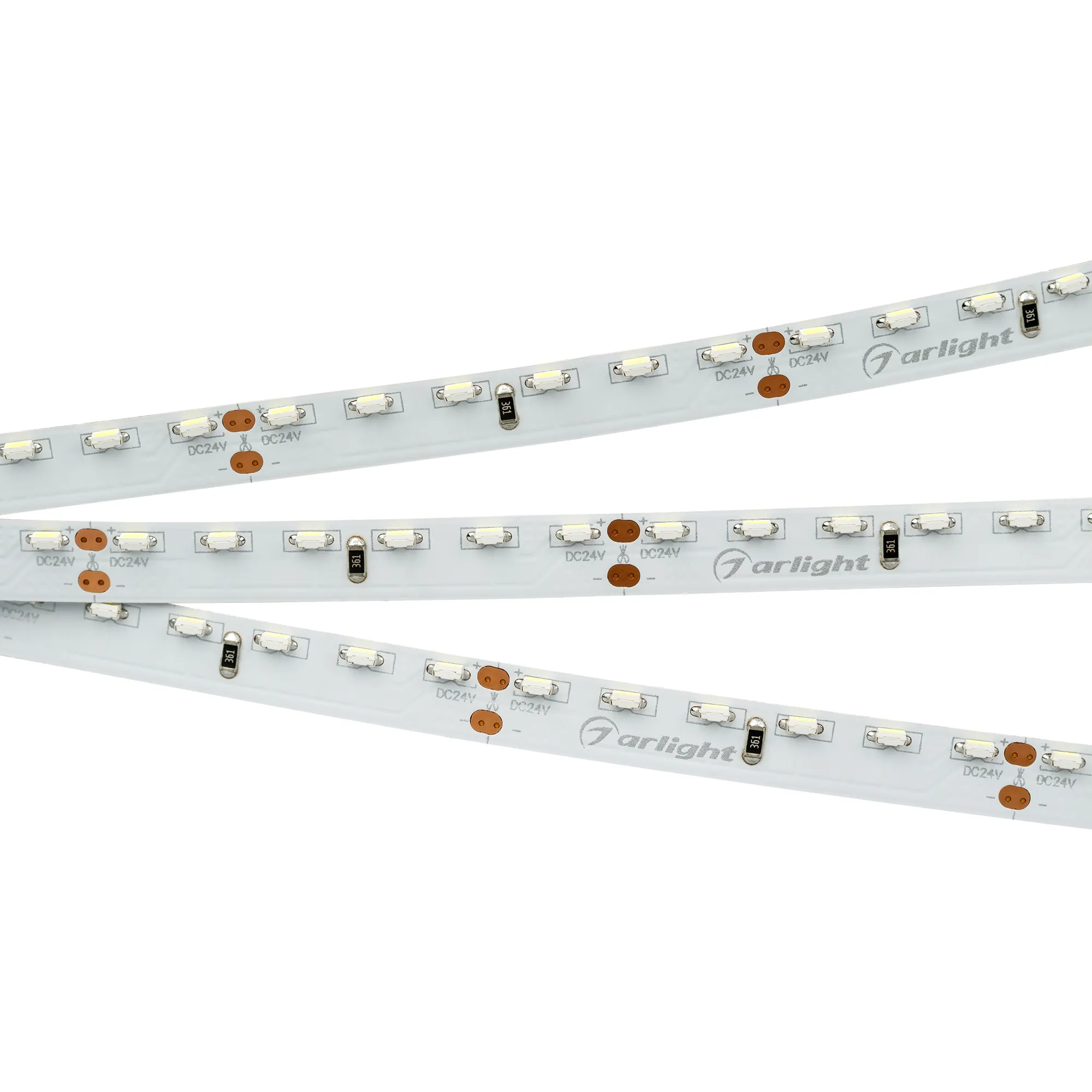 Лента светодиодная RS 2-5000 24V White6000 2x (3014, 120 LED/m, LUX) (Arlight, 9.6 Вт/м, IP20)