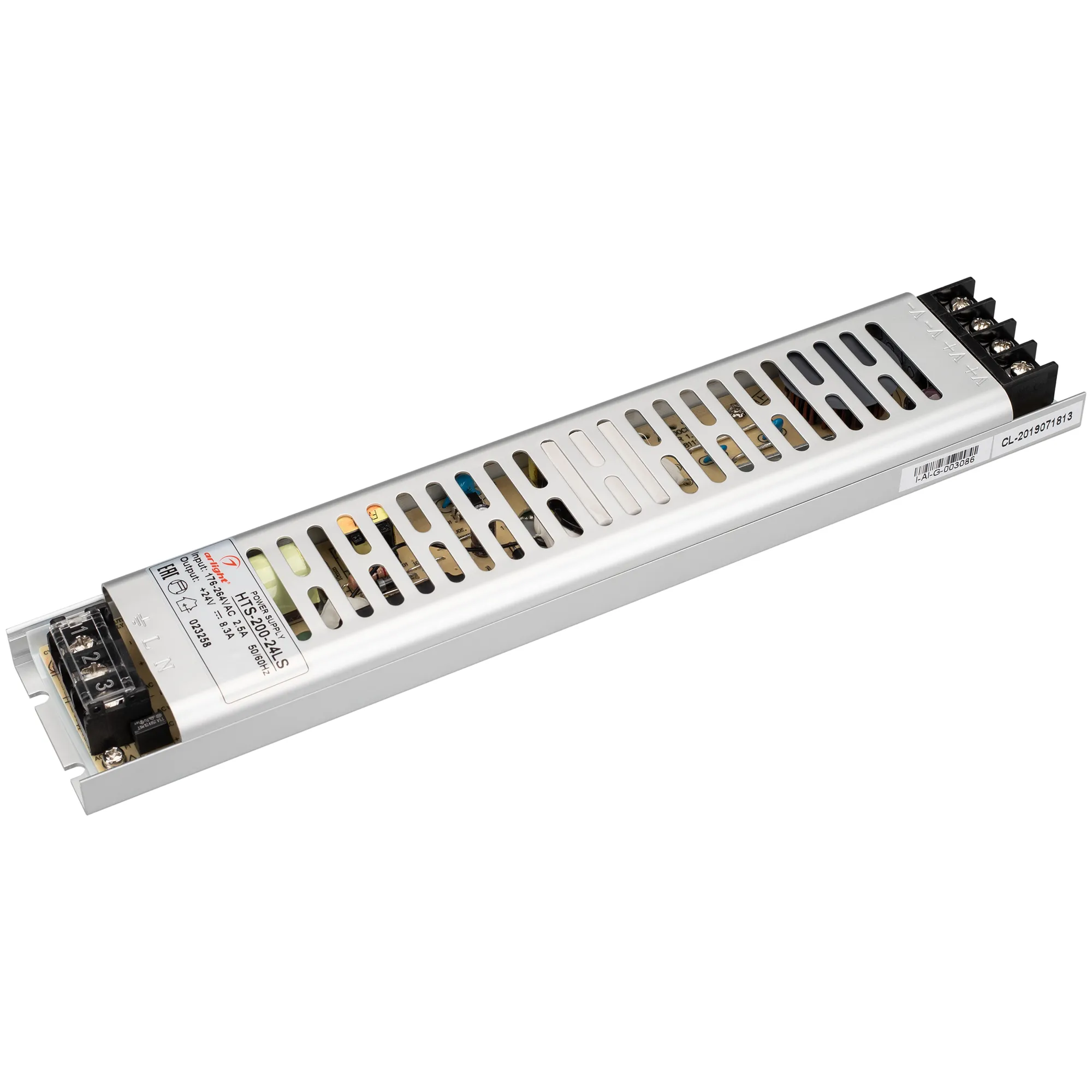 Блок питания HTS-200-24-LS (24V, 8.3A, 200W) (Arlight, IP20 Сетка, 3 года) - изображение товара
